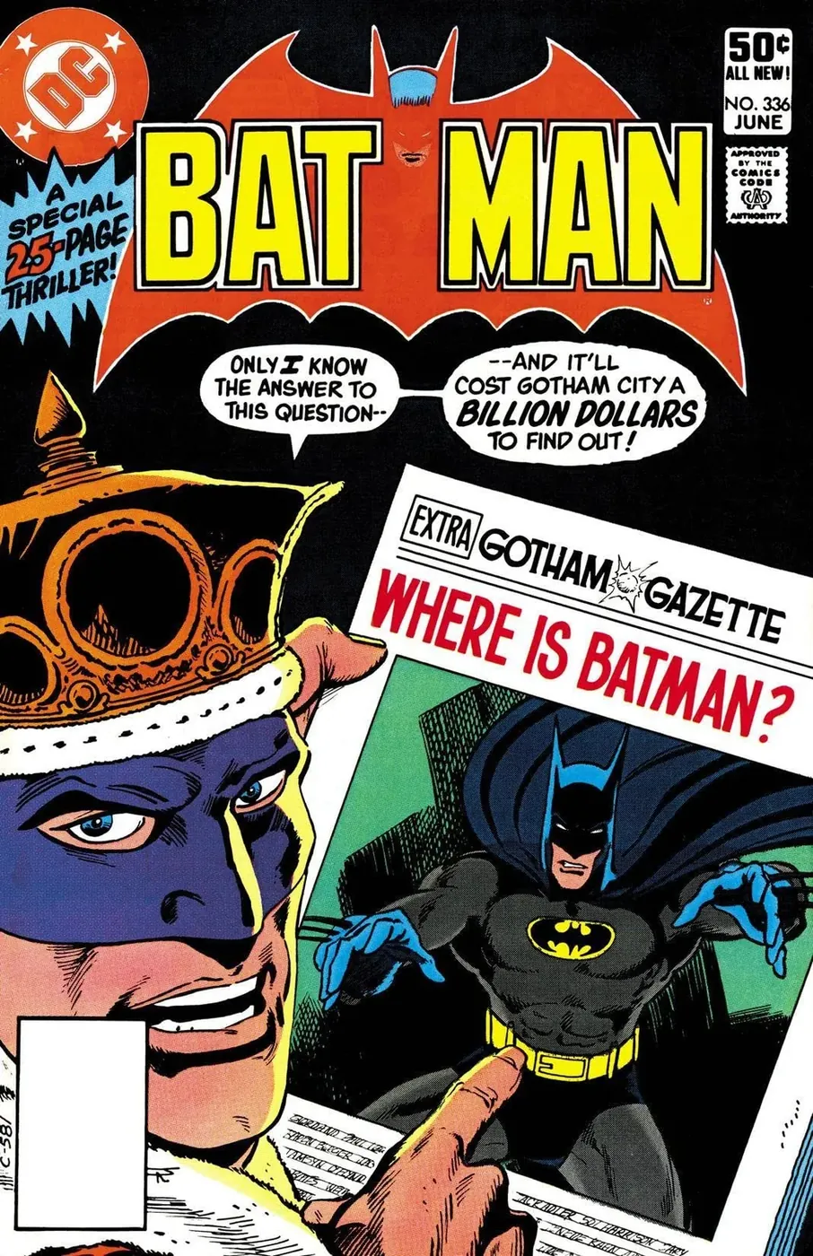 Cover of Batman #336