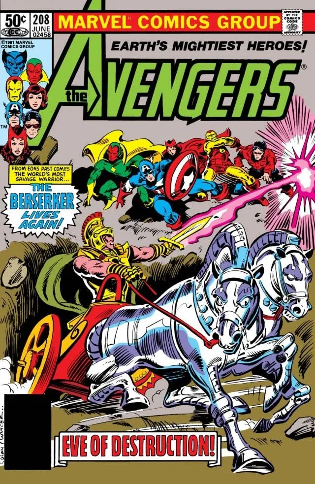 Cover of The Avengers #208