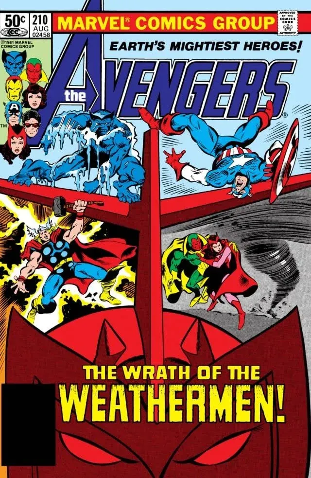 Cover of The Avengers #210