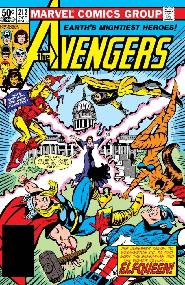 Cover of The Avengers #212
