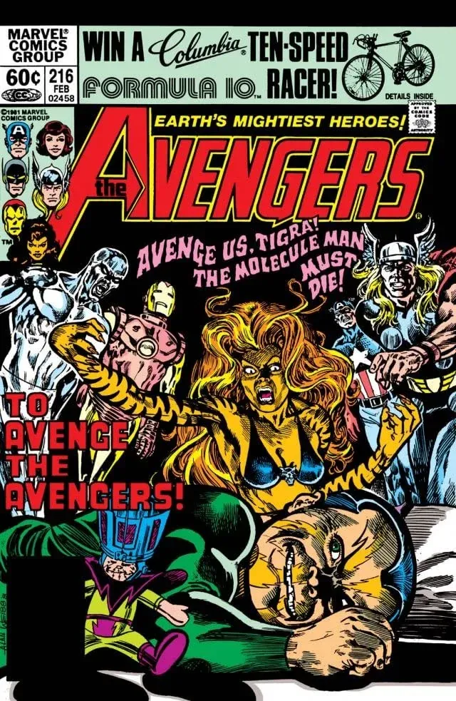 Cover of The Avengers #216