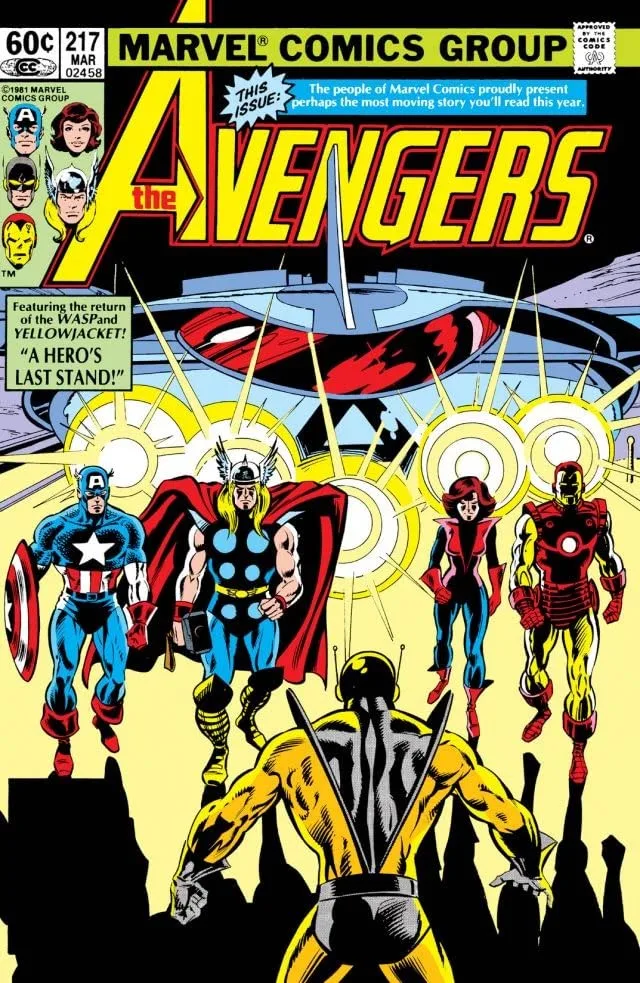 Cover of The Avengers #217