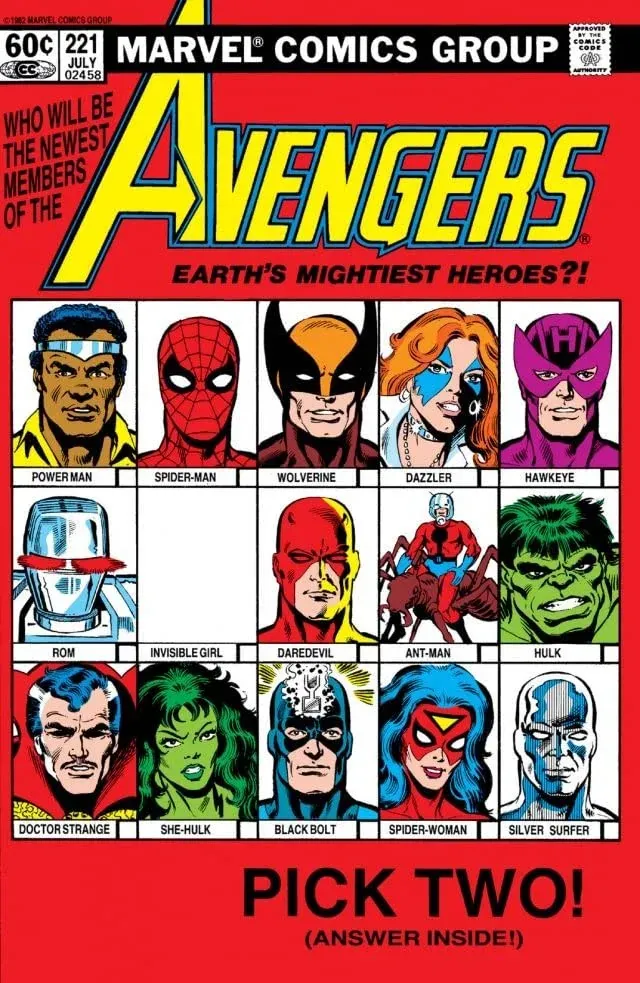 Cover of The Avengers #221