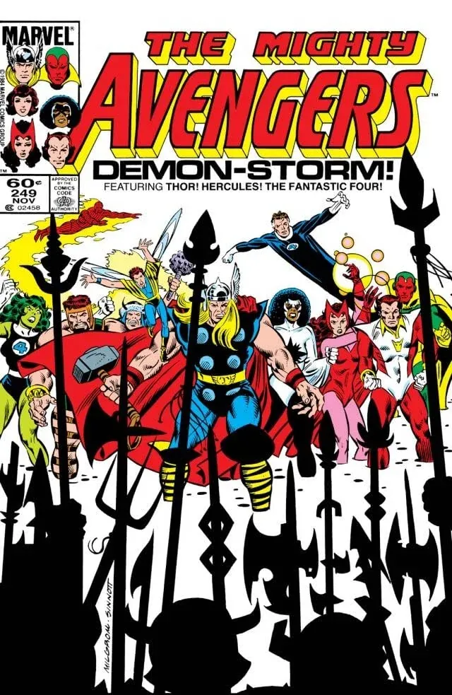 Cover of The Avengers #249