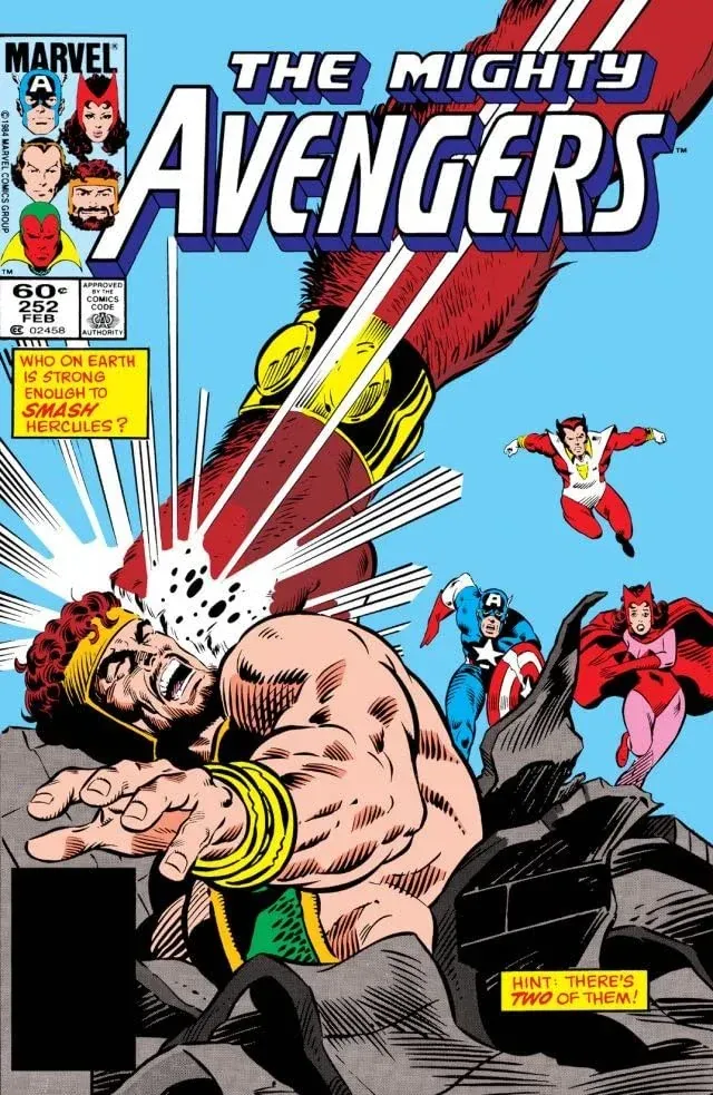 Cover of The Avengers #252