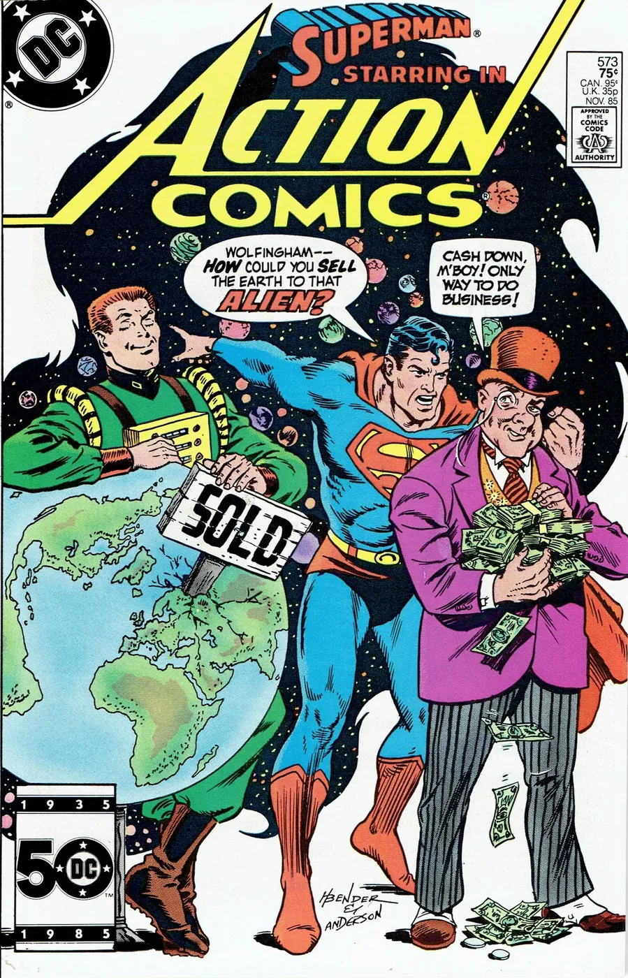 Cover of Action Comics #573