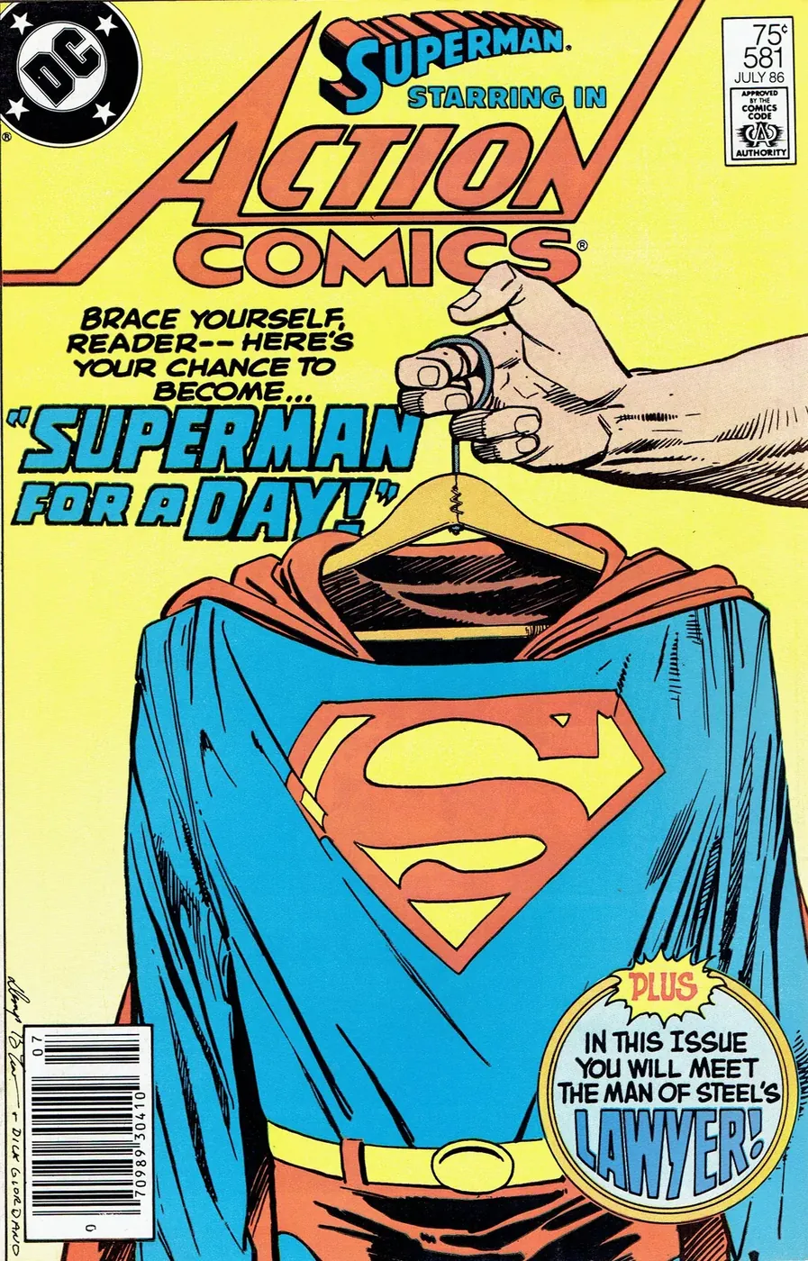 Cover of Action Comics #581