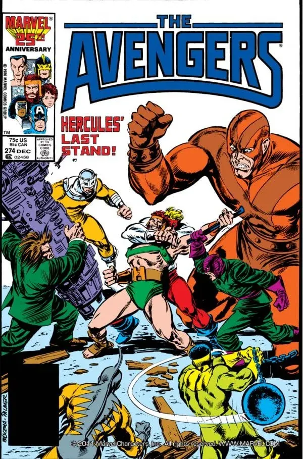 Cover of The Avengers #274