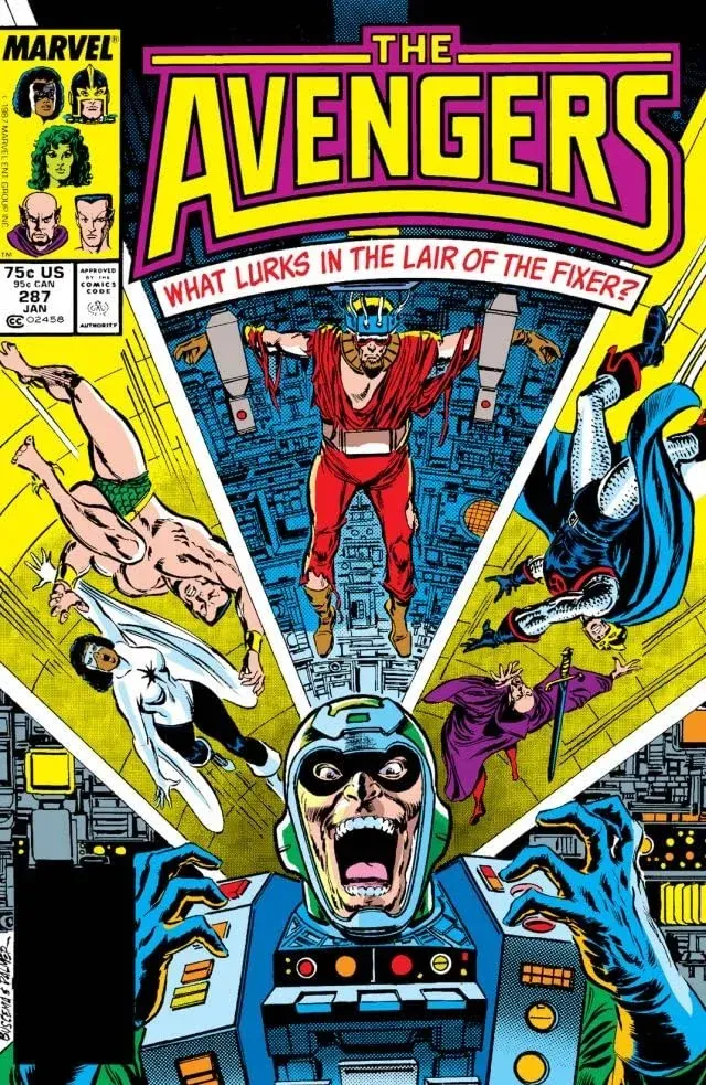 Cover of The Avengers #287