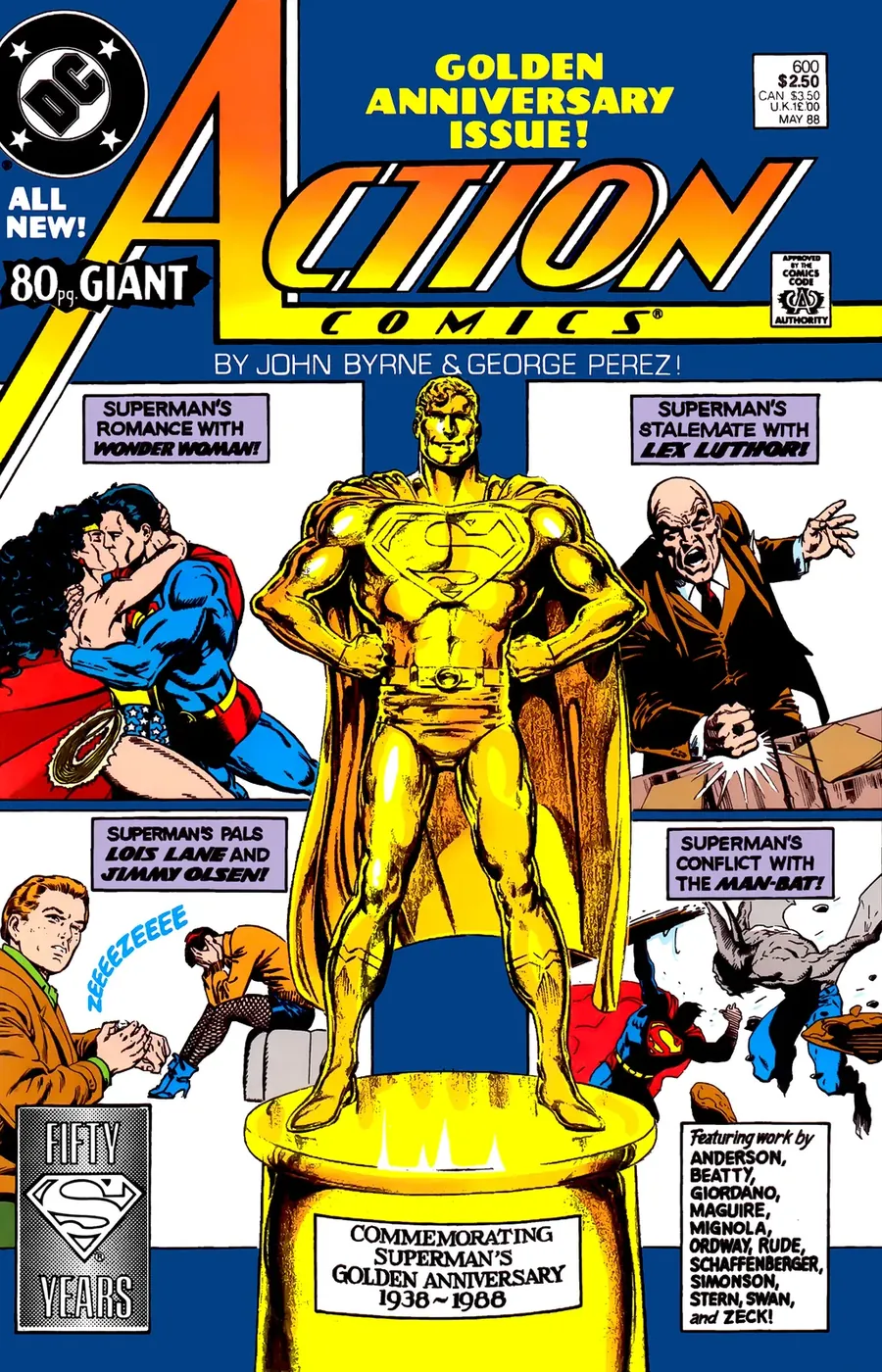 Cover of Action Comics #600