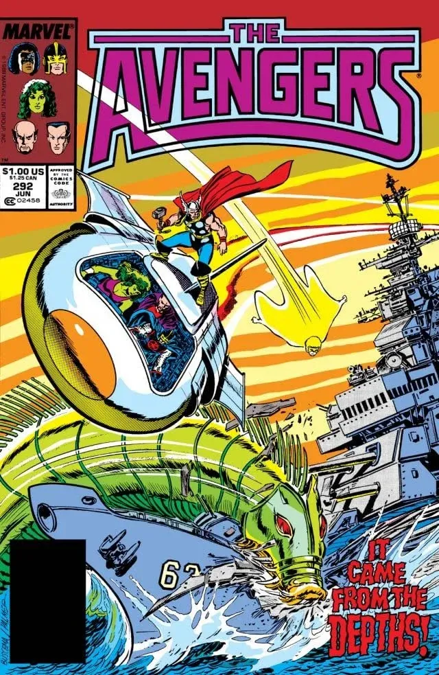 Cover of The Avengers #292