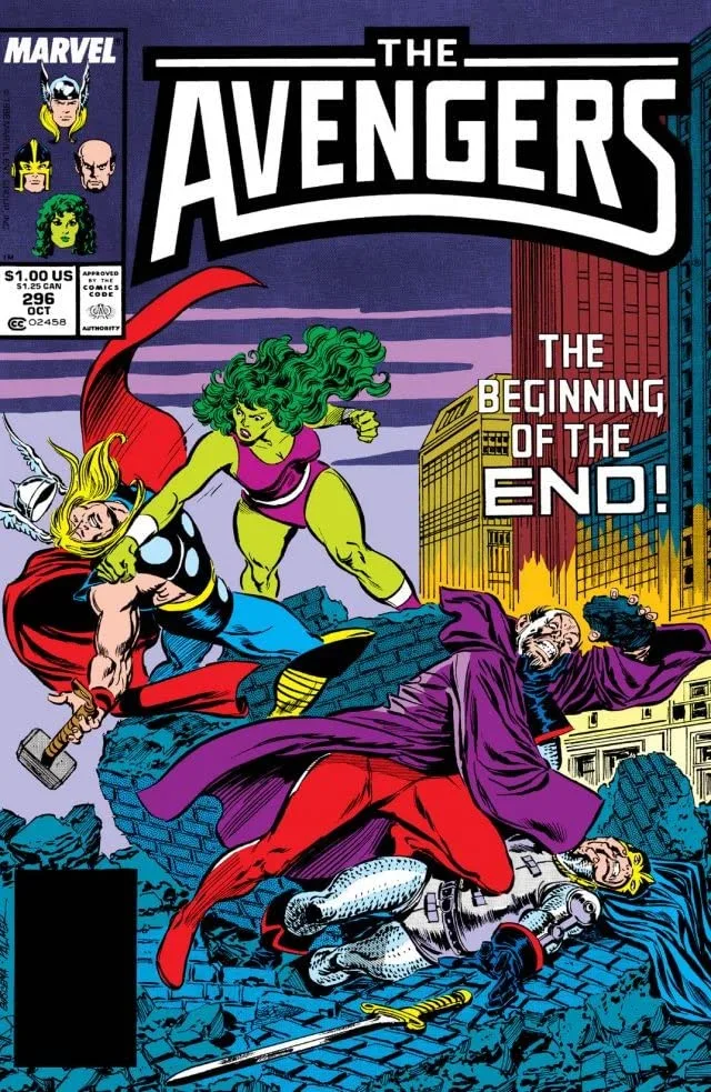 Cover of The Avengers #296