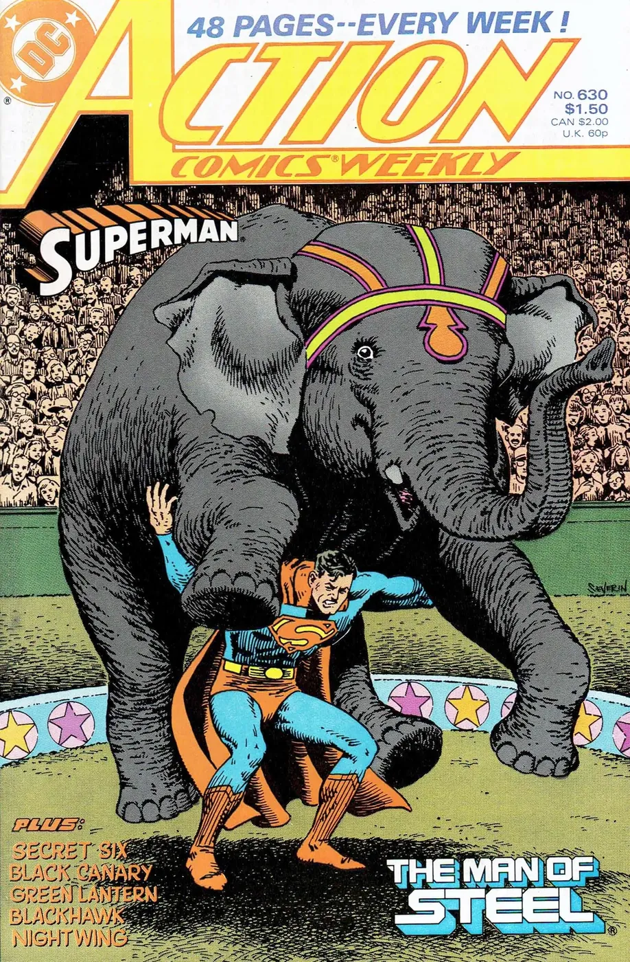Cover of Action Comics Weekly #630