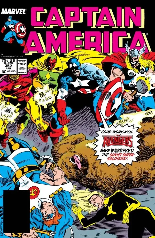 Cover of Captain America #352