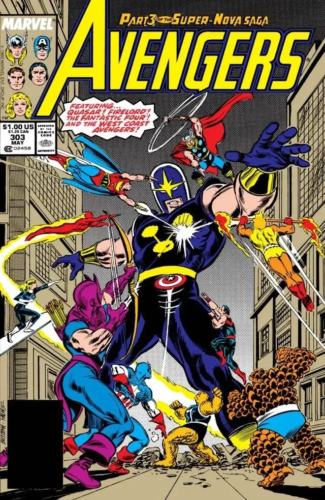 Cover of The Avengers #303