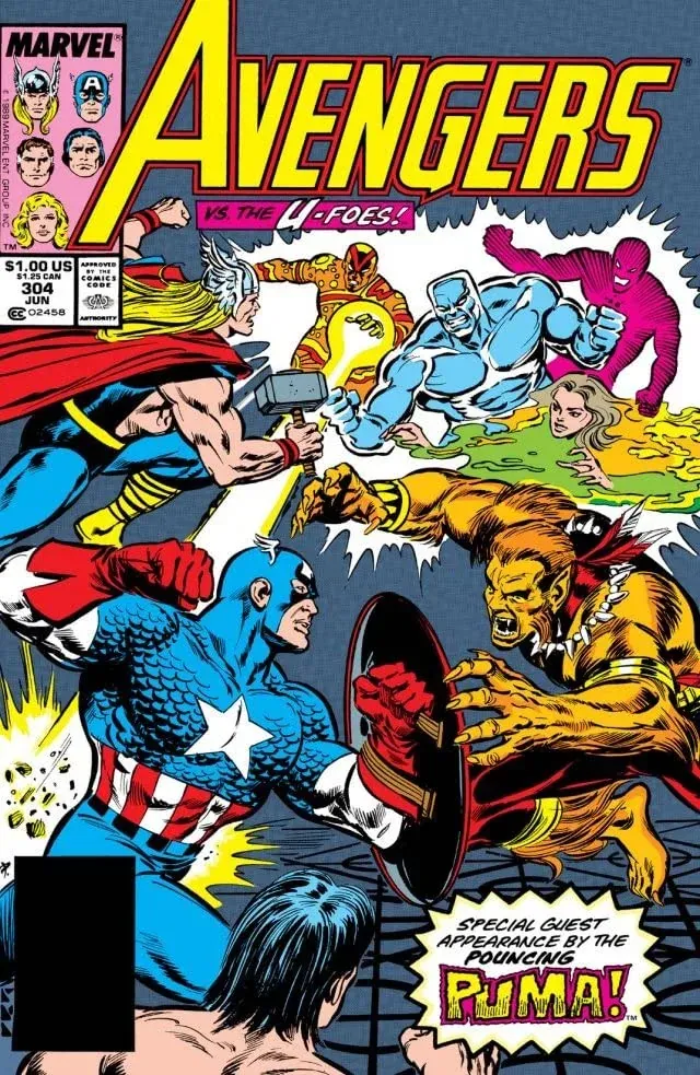 Cover of The Avengers #304