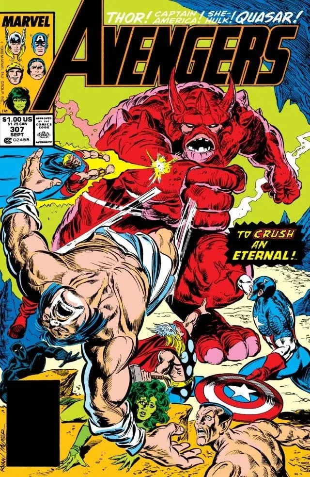Cover of The Avengers #307