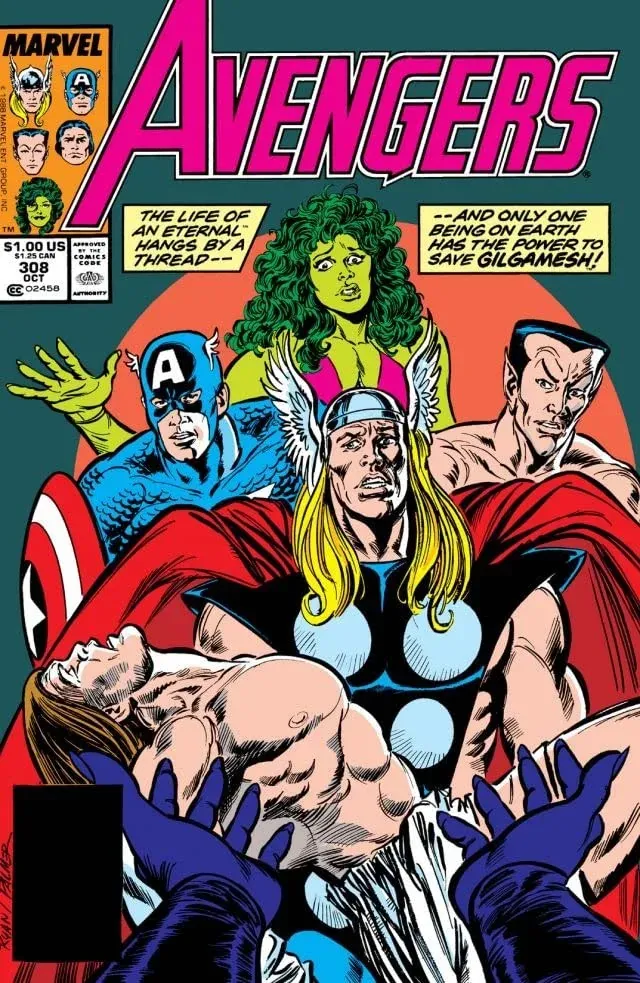 Cover of The Avengers #308