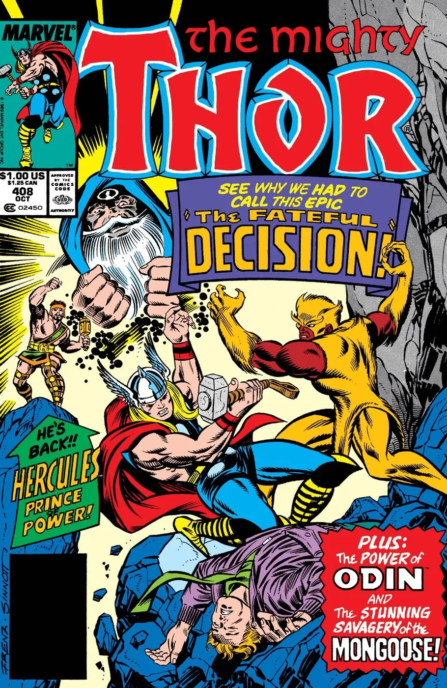 Cover of Thor #408