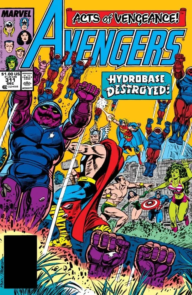 Cover of The Avengers #311