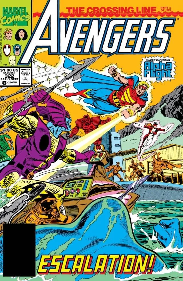 Cover of The Avengers #322