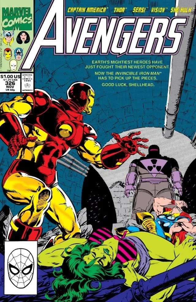 Cover of The Avengers #326