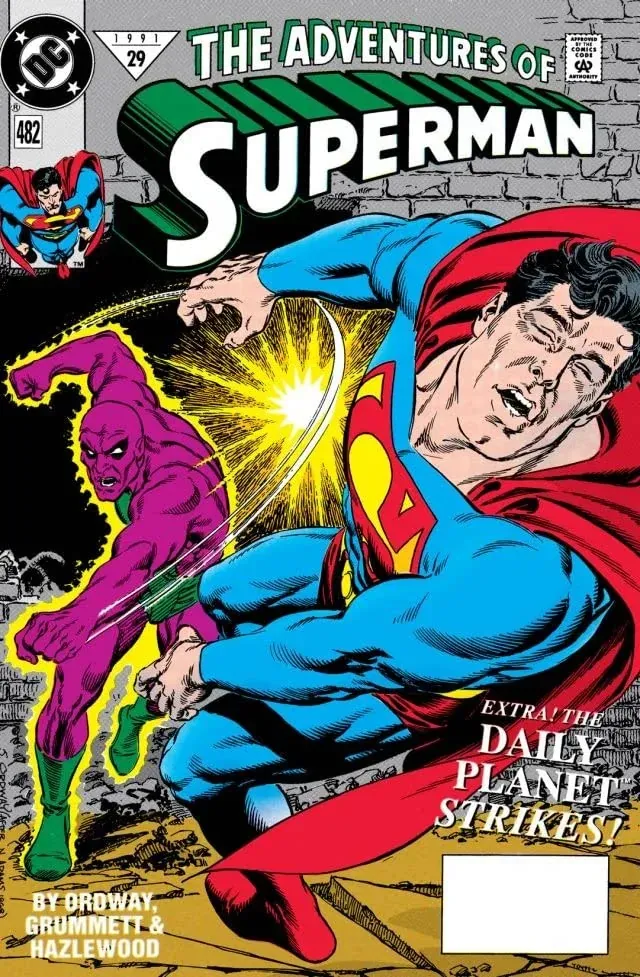 Cover of Adventures of Superman #482