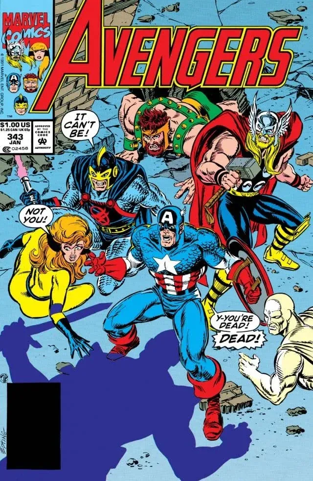 Cover of The Avengers #343