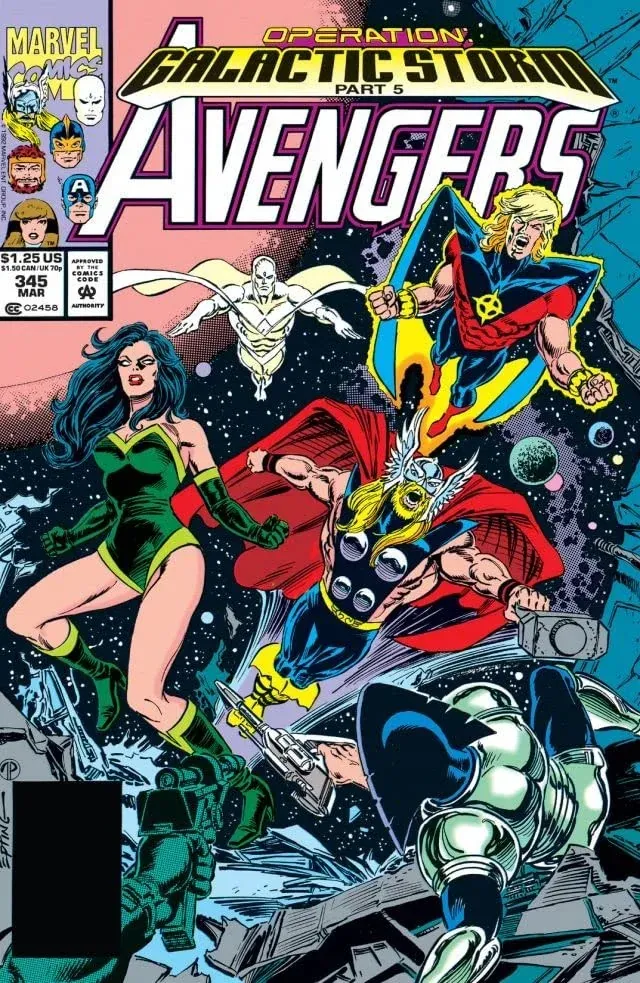 Cover of The Avengers #345