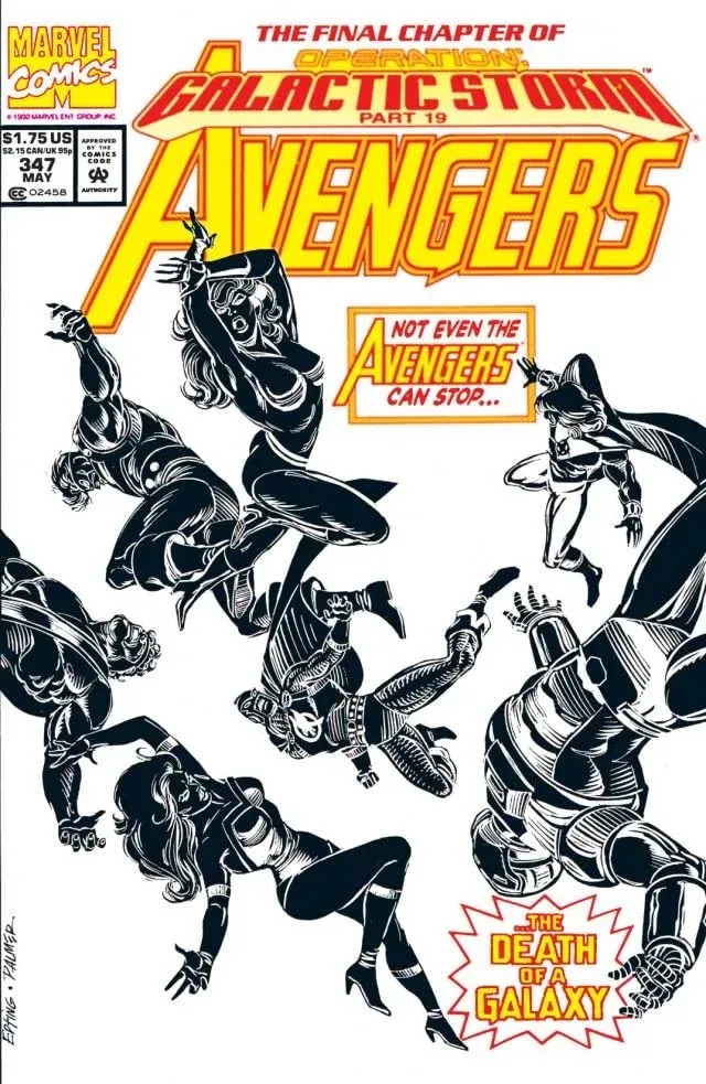 Cover of The Avengers #347