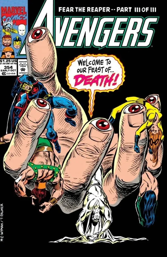Cover of The Avengers #354