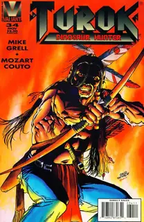 Cover of Turok, Dinosaur Hunter #34