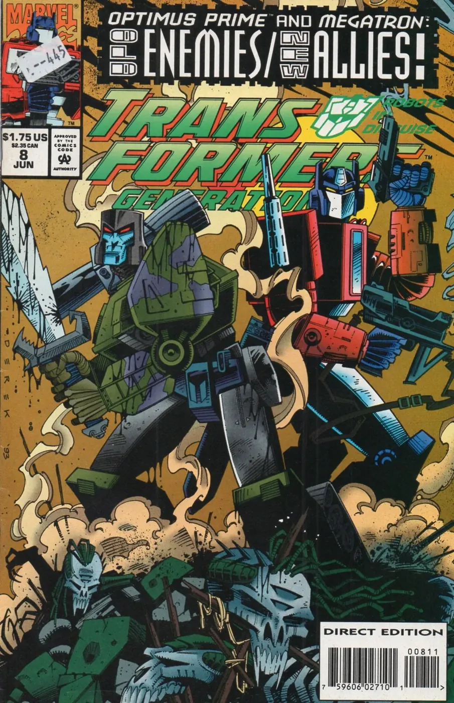 Cover of Transformers: Generation 2 #8