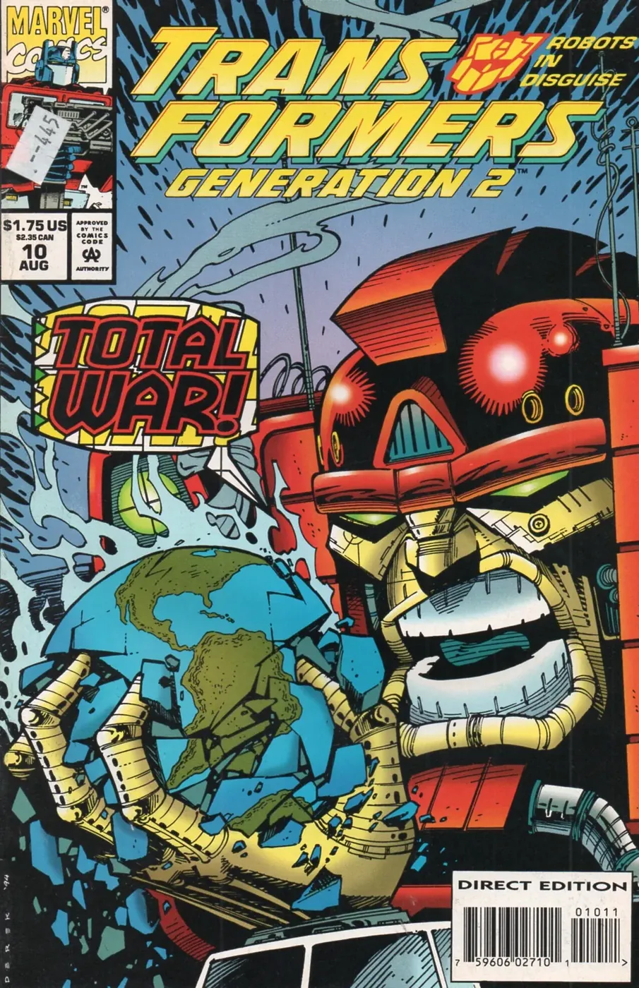 Cover of Transformers: Generation 2 #10