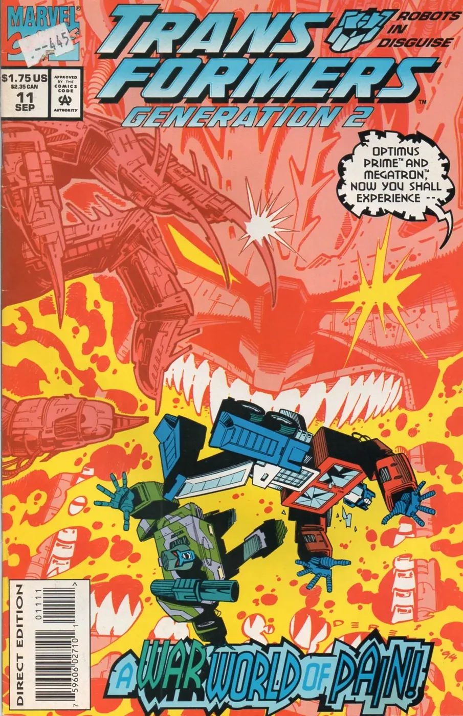 Cover of Transformers: Generation 2 #11