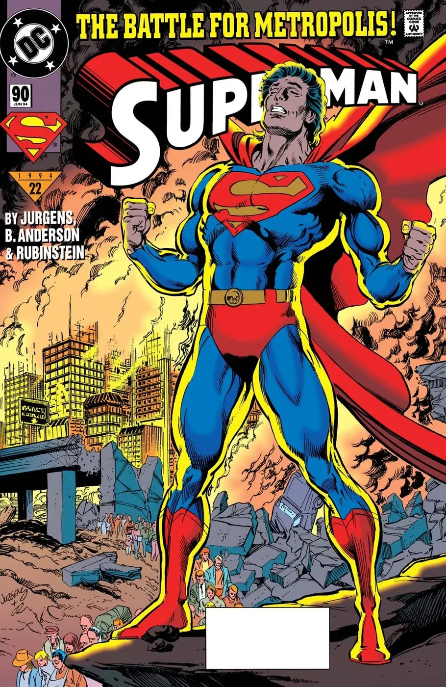 Cover of Superman #90
