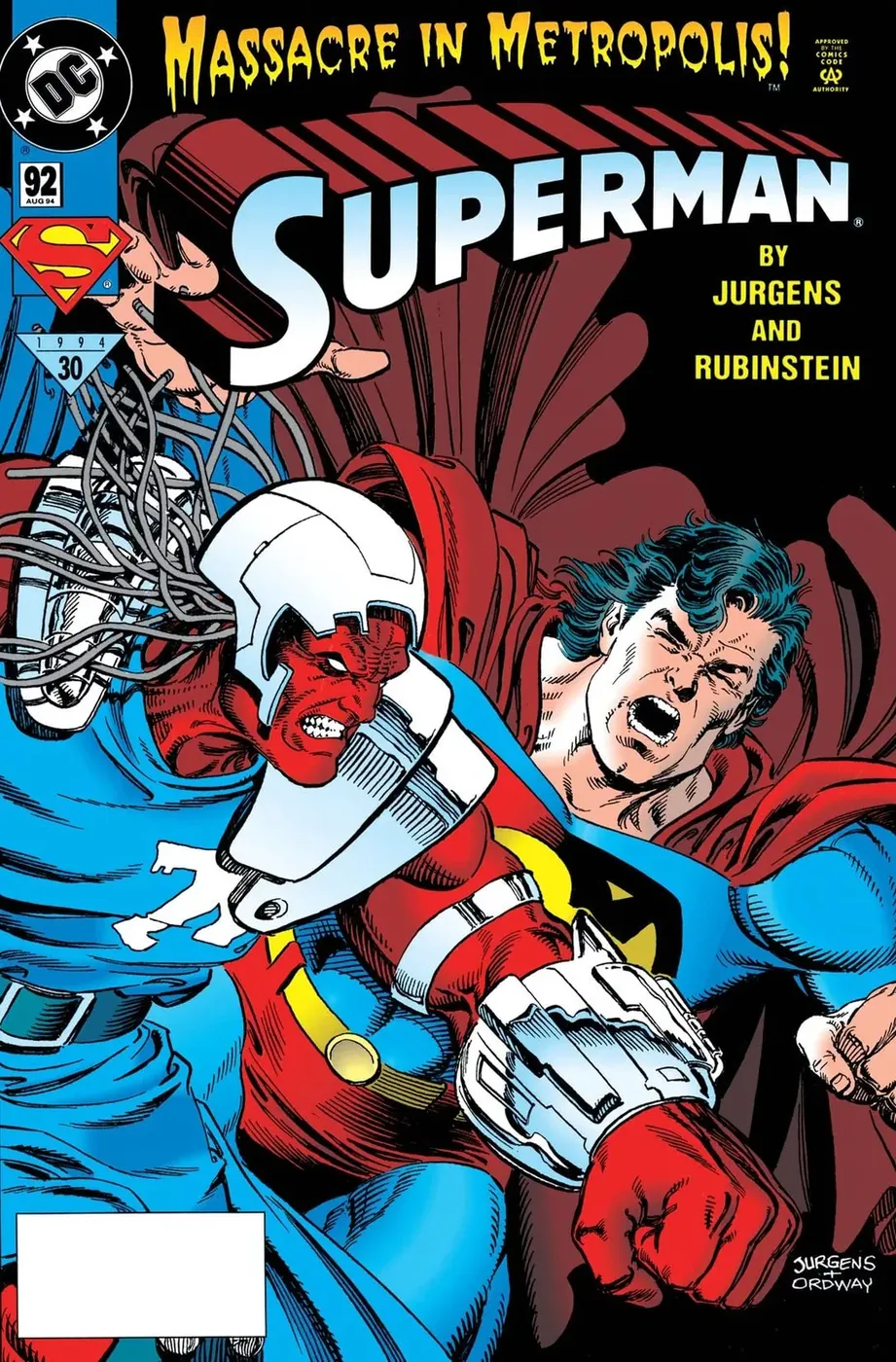 Cover of Superman #92