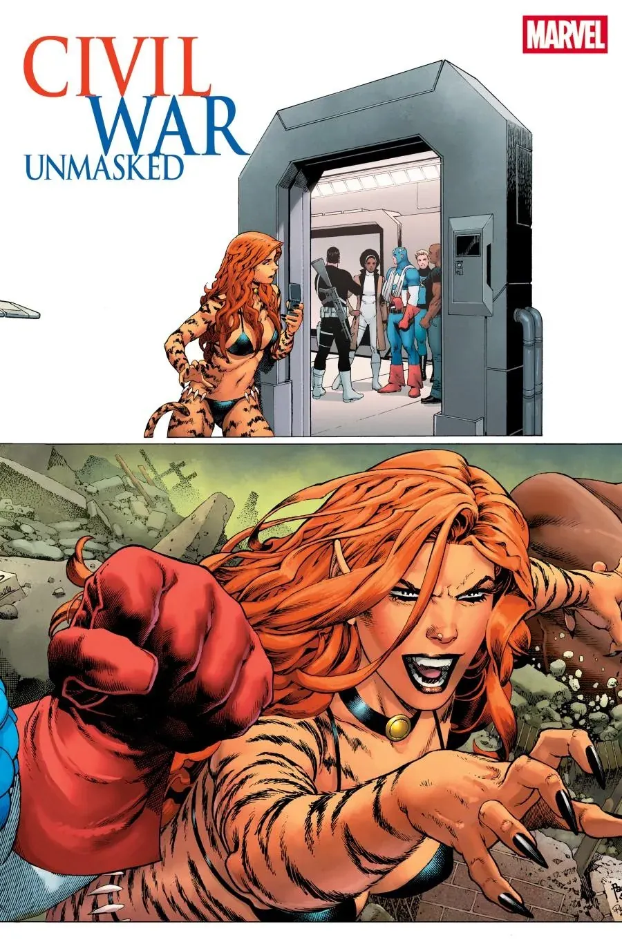 Cover of Civil War: Unmasked #4