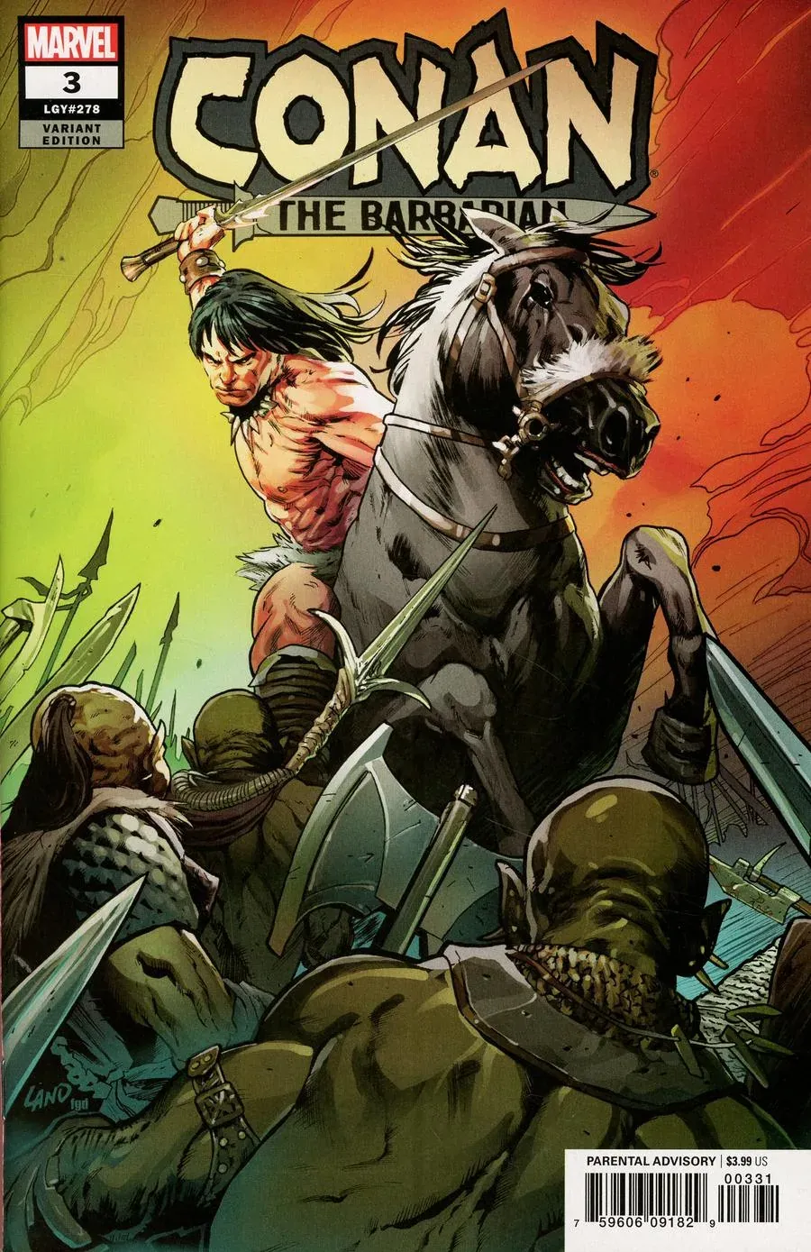 Cover of Conan the Barbarian #3 (278)