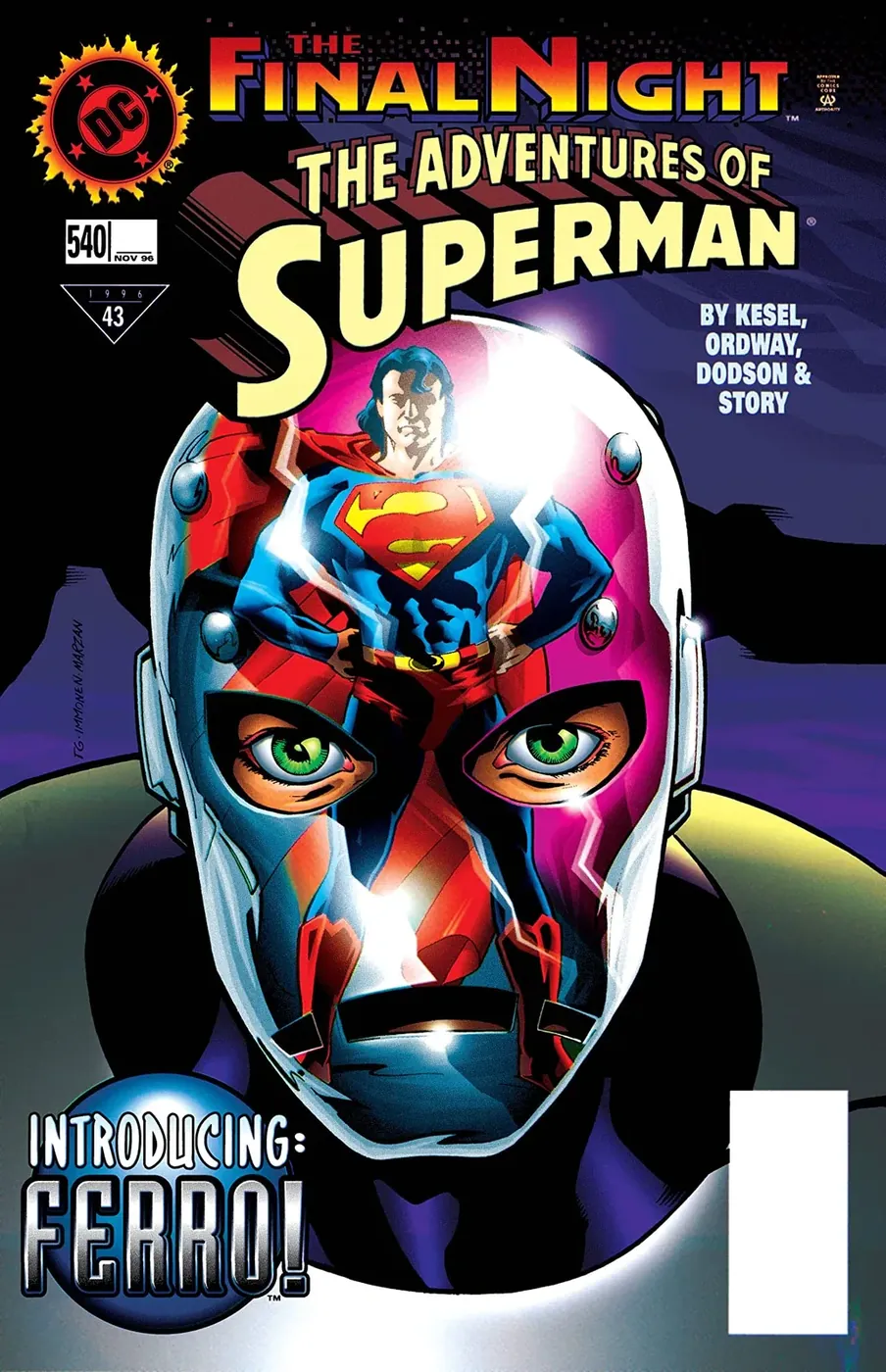 Cover of Adventures of Superman #540