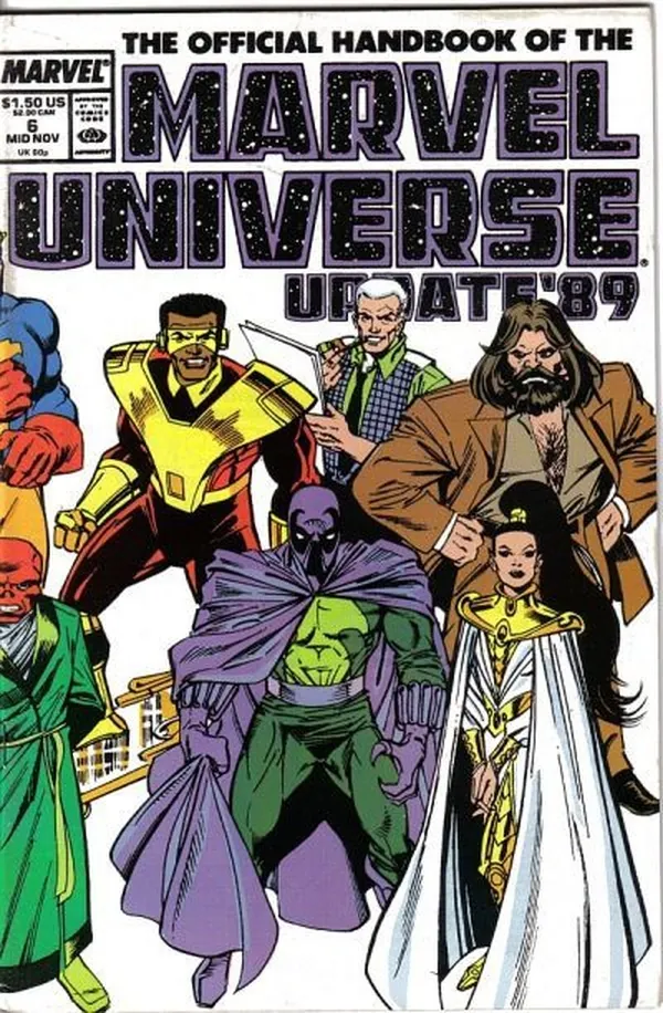 Cover of The Official Handbook of the Marvel Universe #6