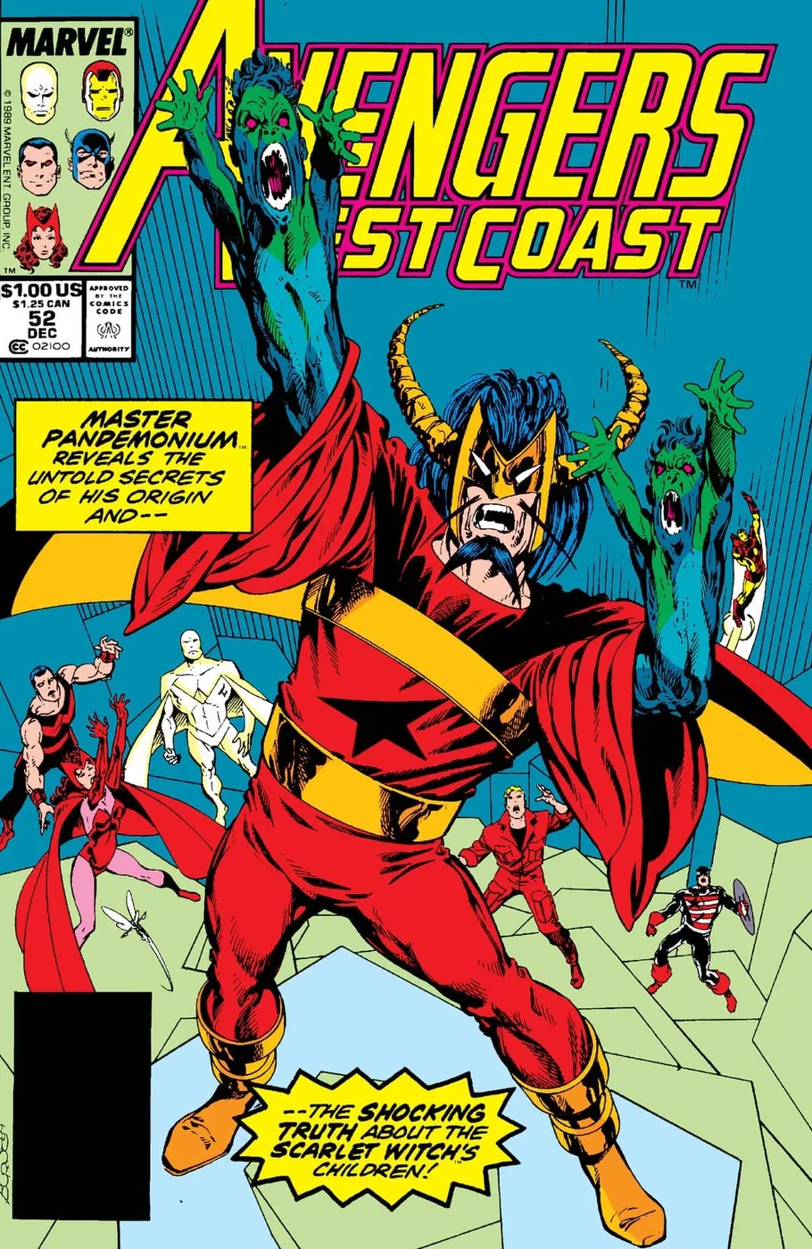 Cover of Avengers West Coast #52