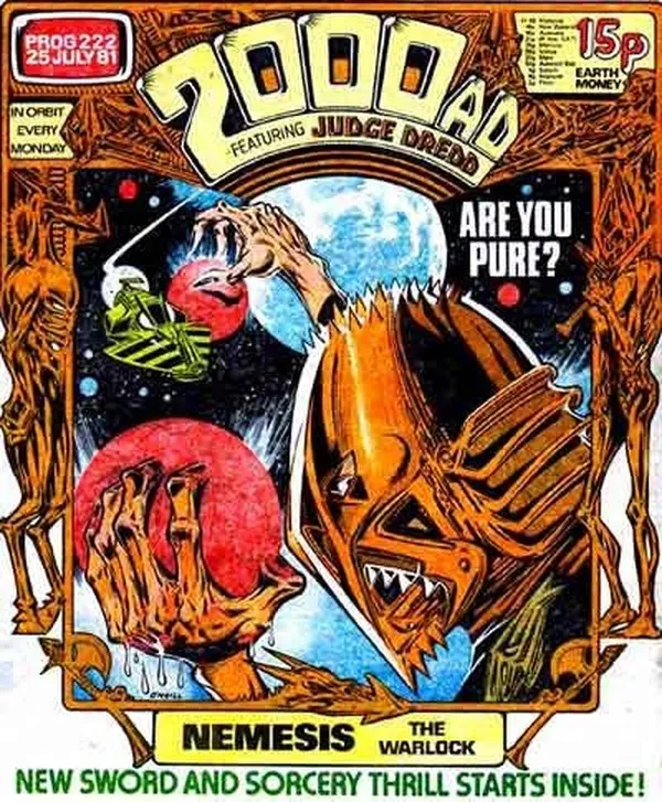 Cover of 2000 AD #222