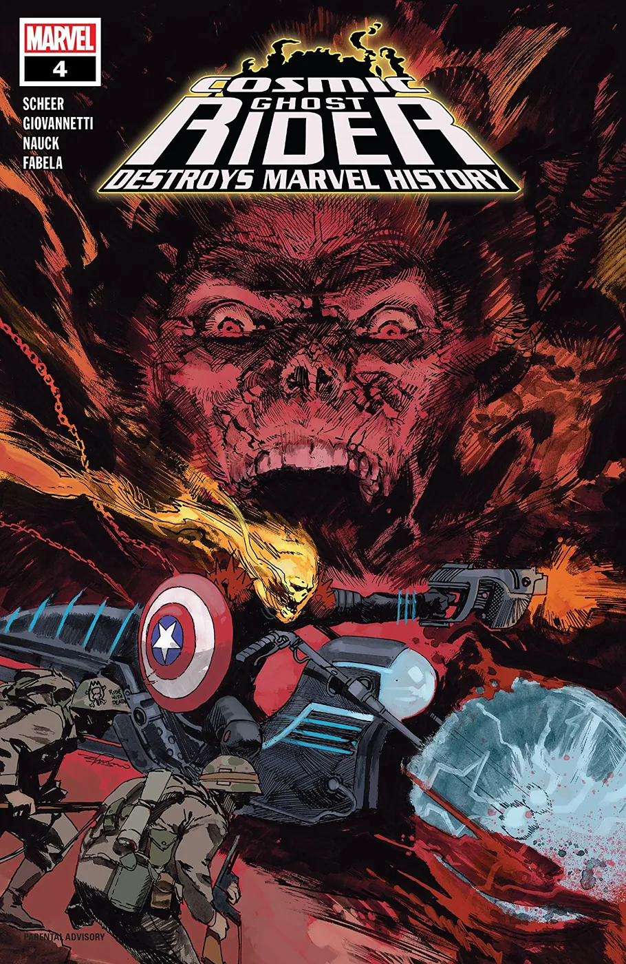 Cover of Cosmic Ghost Rider Destroys Marvel History #4