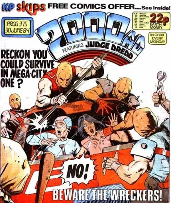 Cover of 2000 AD #375