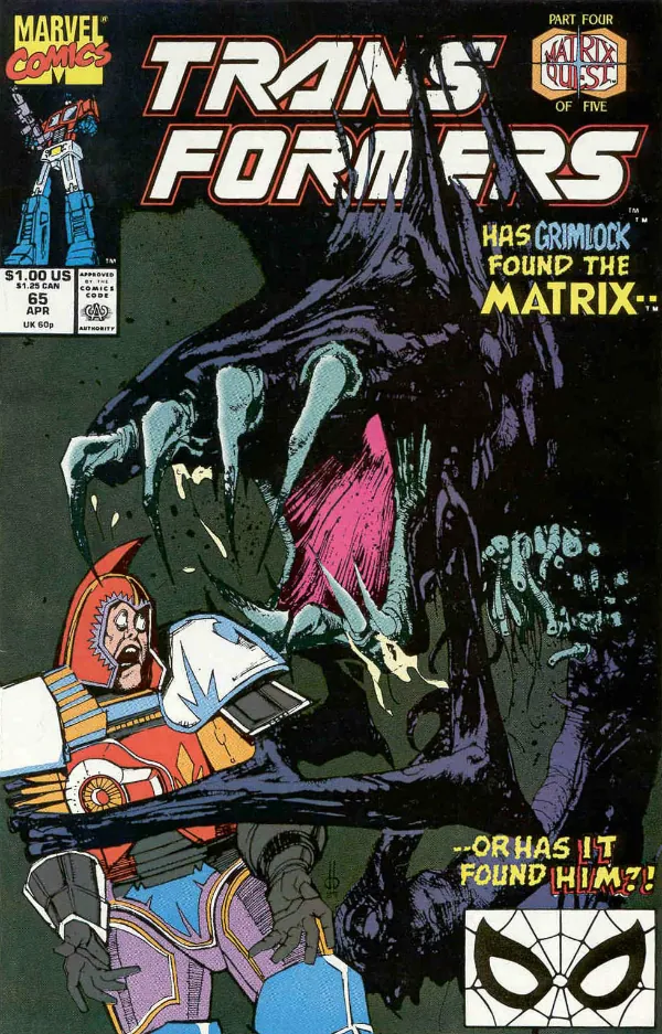 Cover of The Transformers #65