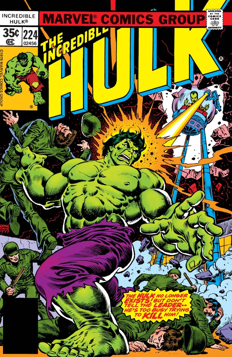 Cover of The Incredible Hulk #224