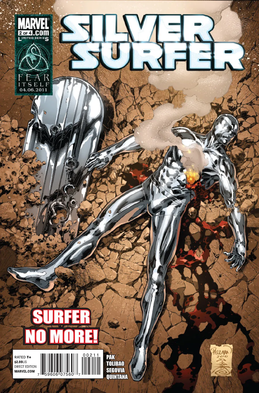 Cover of Silver Surfer #2