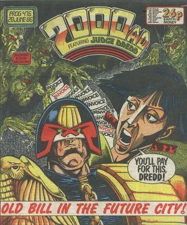 Cover of 2000 AD #476