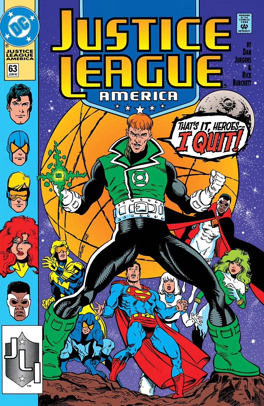 Cover of Justice League America #63